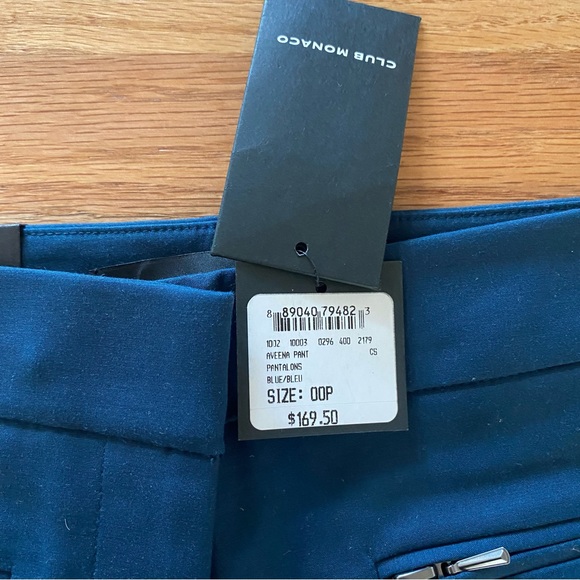 Club Monaco Aveena Pant in Blue - Picture 7 of 7